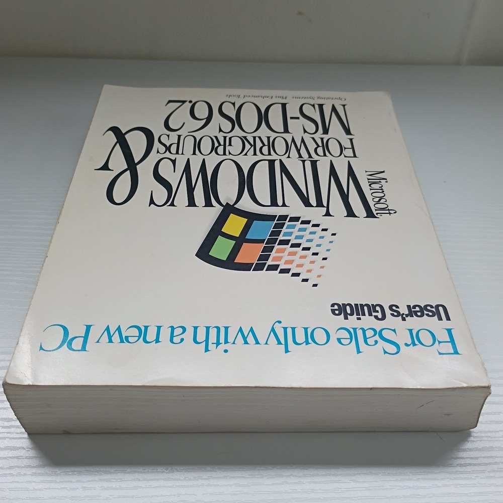 Microsoft Windows For Workgroups & MS-DOS 6.2 Users Guide Manual Vtg - Picture 5 of 10